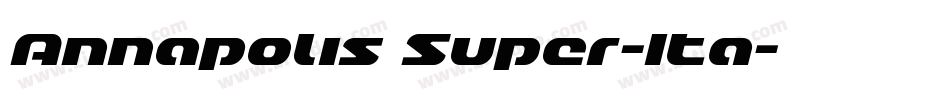 Annapolis Super-Ita字体转换
